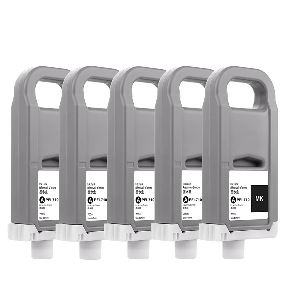 Cartucho de tinta compatible con PFI-710 (700 ml / chip inteligente / tinta de pigmento)-OcbestJet presentado